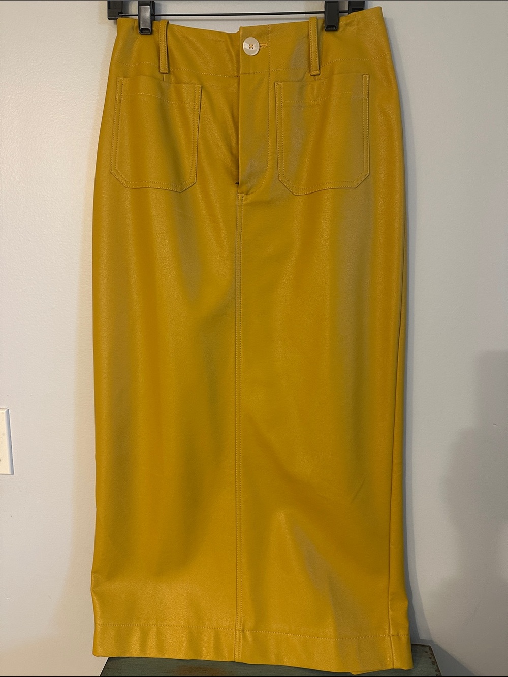 The Colette Faux Leather Maxi Skirt by Maeve/ Anthropologie